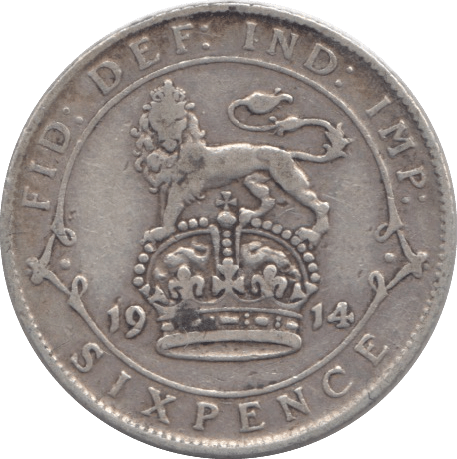 1914 SIXPENCE ( VF ) - Sixpence - Cambridgeshire Coins