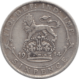 1914 SIXPENCE ( VF ) - Sixpence - Cambridgeshire Coins