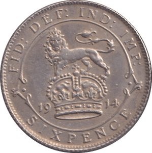 1914 SIXPENCE ( VF ) - SIXPENCE - Cambridgeshire Coins