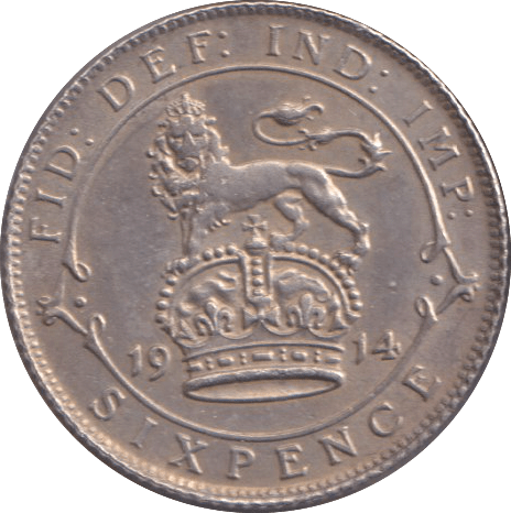 1914 SIXPENCE ( VF ) - SIXPENCE - Cambridgeshire Coins