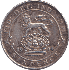 1914 SIXPENCE ( VF ) - SIXPENCE - Cambridgeshire Coins
