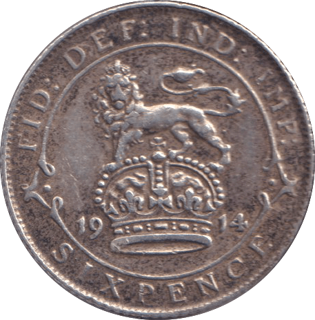 1914 SIXPENCE ( VF ) - SIXPENCE - Cambridgeshire Coins