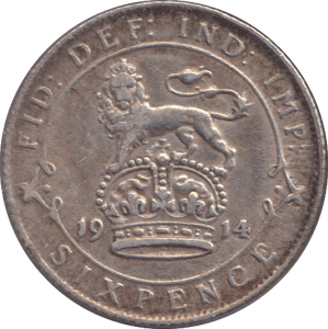 1914 SIXPENCE ( VF ) - WORLD COINS - Cambridgeshire Coins