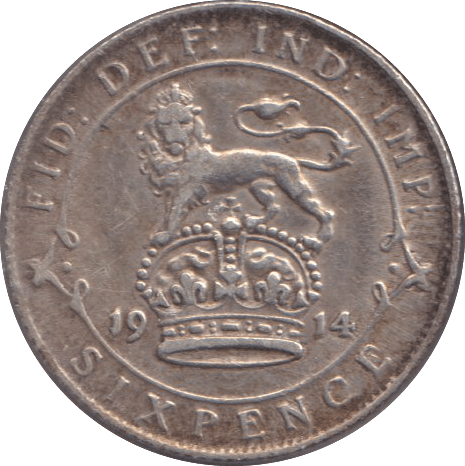 1914 SIXPENCE ( VF ) - WORLD COINS - Cambridgeshire Coins