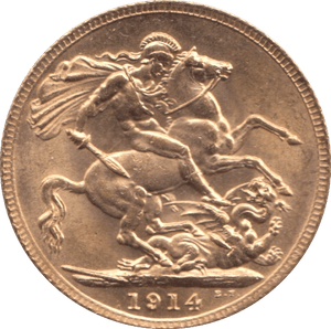 1914 SOVEREIGN ( UNC ) - SOVEREIGN - Cambridgeshire Coins