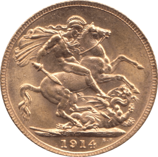 1914 SOVEREIGN ( UNC ) - SOVEREIGN - Cambridgeshire Coins