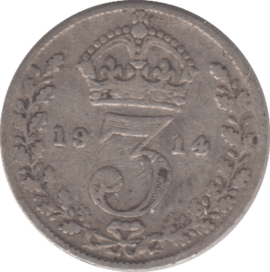 1914 THREEPENCE ( FINE ) - THREEPENCE - Cambridgeshire Coins