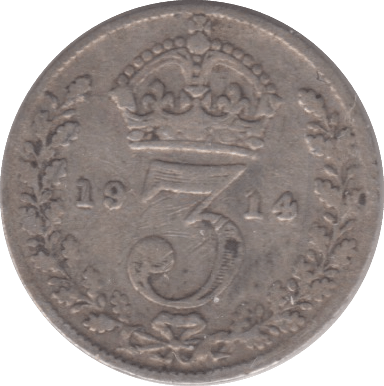 1914 THREEPENCE ( FINE ) - THREEPENCE - Cambridgeshire Coins