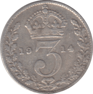 1914 THREEPENCE ( FINE ) - THREEPENCE - Cambridgeshire Coins