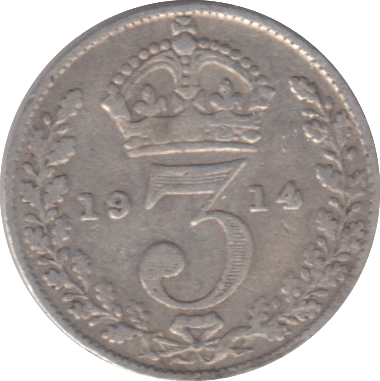 1914 THREEPENCE ( FINE ) - THREEPENCE - Cambridgeshire Coins