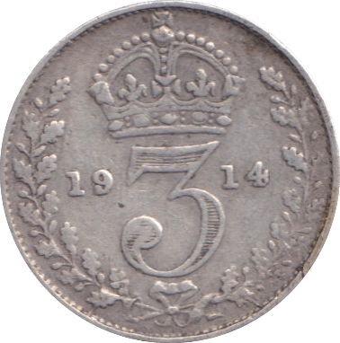 1914 THREEPENCE ( FINE ) - THREEPENCE - Cambridgeshire Coins