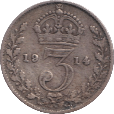 1914 THREEPENCE ( FINE ) - THREEPENCE - Cambridgeshire Coins