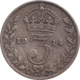 1914 THREEPENCE ( FINE ) - THREEPENCE - Cambridgeshire Coins