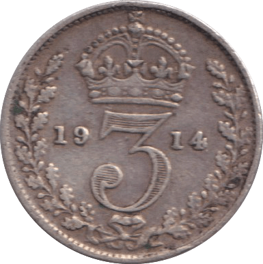 1914 THREEPENCE ( FINE ) - THREEPENCE - Cambridgeshire Coins