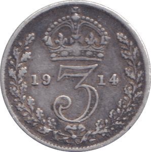 1914 THREEPENCE ( FINE ) - THREEPENCE - Cambridgeshire Coins