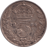1914 THREEPENCE ( GF ) - THREEPENCE - Cambridgeshire Coins