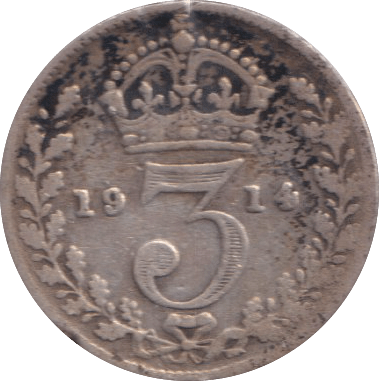 1914 THREEPENCE ( NF ) - THREEPENCE - Cambridgeshire Coins