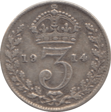 1914 THREEPENCE ( NF ) - THREEPENCE - Cambridgeshire Coins