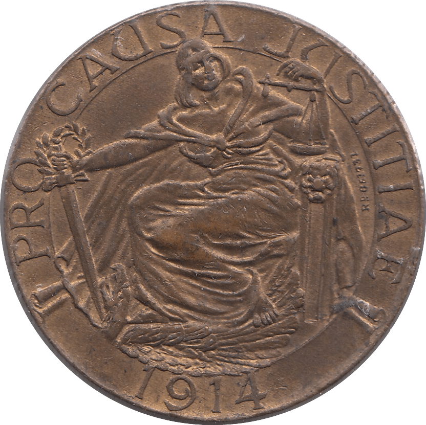 1914 WORLD WAR ONE MEDAL - MEDALS & MEDALLIONS - Cambridgeshire Coins