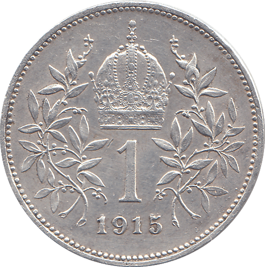 1915 1 CORONO AUSTRIA - WORLD COINS - Cambridgeshire Coins