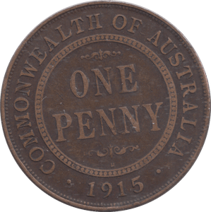 1915 AUSTRALIA PENNY - WORLD COINS - Cambridgeshire Coins