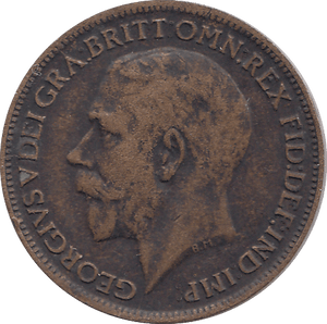 1915 FARTHING ( AUNC ) - FARTHING - Cambridgeshire Coins