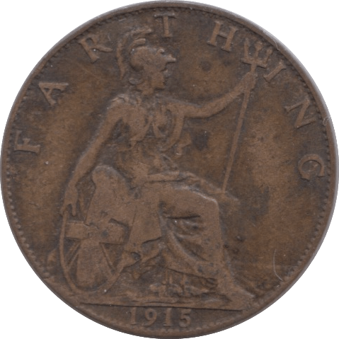 1915 FARTHING ( GF ) - Farthing - Cambridgeshire Coins