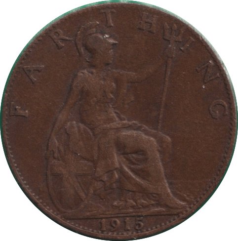1915 FARTHING ( GF ) - FARTHING - Cambridgeshire Coins