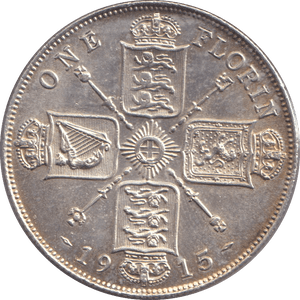 1915 FLORIN ( AUNC ) - FLORIN - Cambridgeshire Coins