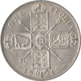 1915 FLORIN ( EF ) - FLORIN - Cambridgeshire Coins