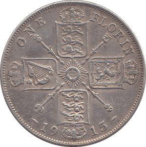 1915 FLORIN ( GF ) - FLORIN - Cambridgeshire Coins