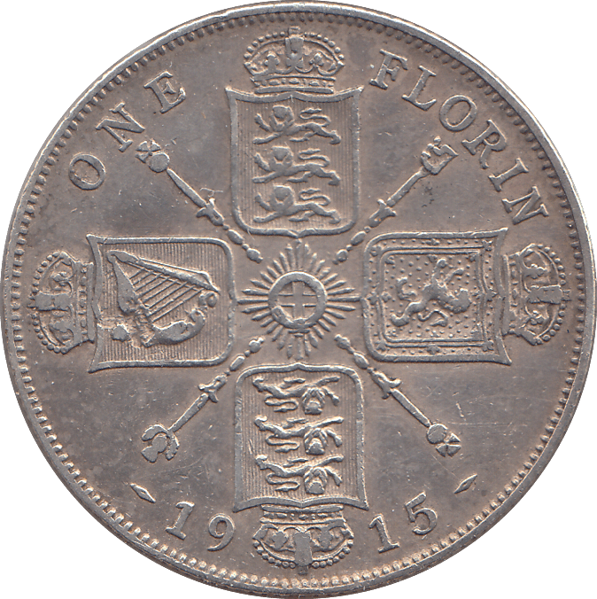 1915 FLORIN ( GF ) - FLORIN - Cambridgeshire Coins