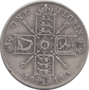 1915 FLORIN ( GF ) - FLORIN - Cambridgeshire Coins