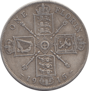 1915 FLORIN ( GF ) - FLORIN - Cambridgeshire Coins