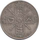 1915 FLORIN ( GF ) - FLORIN - Cambridgeshire Coins