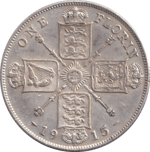1915 FLORIN ( GVF ) - FLORIN - Cambridgeshire Coins