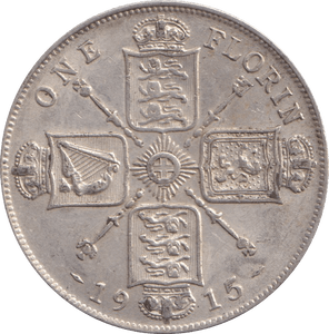 1915 FLORIN ( GVF ) - FLORIN - Cambridgeshire Coins