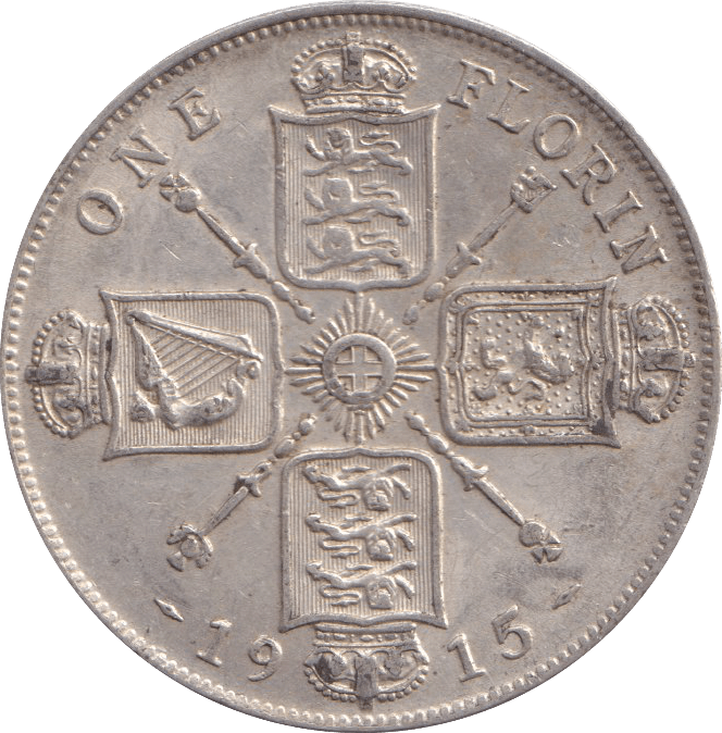 1915 FLORIN ( GVF ) - FLORIN - Cambridgeshire Coins