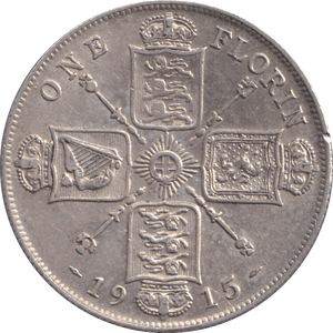 1915 FLORIN ( GVF ) - FLORIN - Cambridgeshire Coins