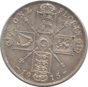 1915 FLORIN ( GVF ) - FLORIN - Cambridgeshire Coins