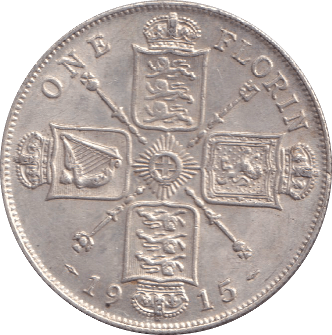 1915 FLORIN ( UNC ) - FLORIN - Cambridgeshire Coins