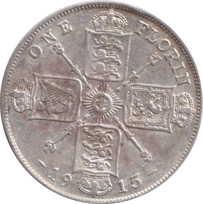 1915 FLORIN ( VF ) - FLORIN - Cambridgeshire Coins