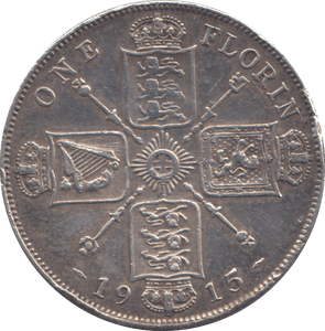 1915 FLORIN ( VF ) - FLORIN - Cambridgeshire Coins