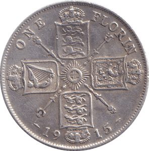 1915 FLORIN (VF) - FLORIN - Cambridgeshire Coins
