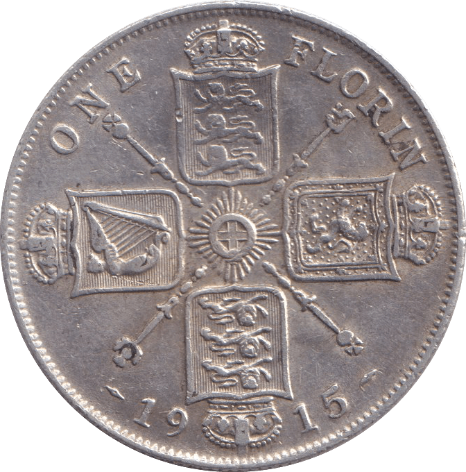 1915 FLORIN (VF) - FLORIN - Cambridgeshire Coins