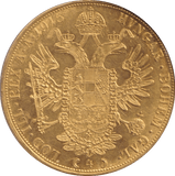 1915 GOLD 4 DUCAT AUSTRIA - Gold World Coins - Cambridgeshire Coins