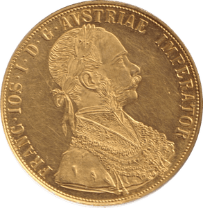 1915 GOLD 4 DUCAT AUSTRIA - Gold World Coins - Cambridgeshire Coins