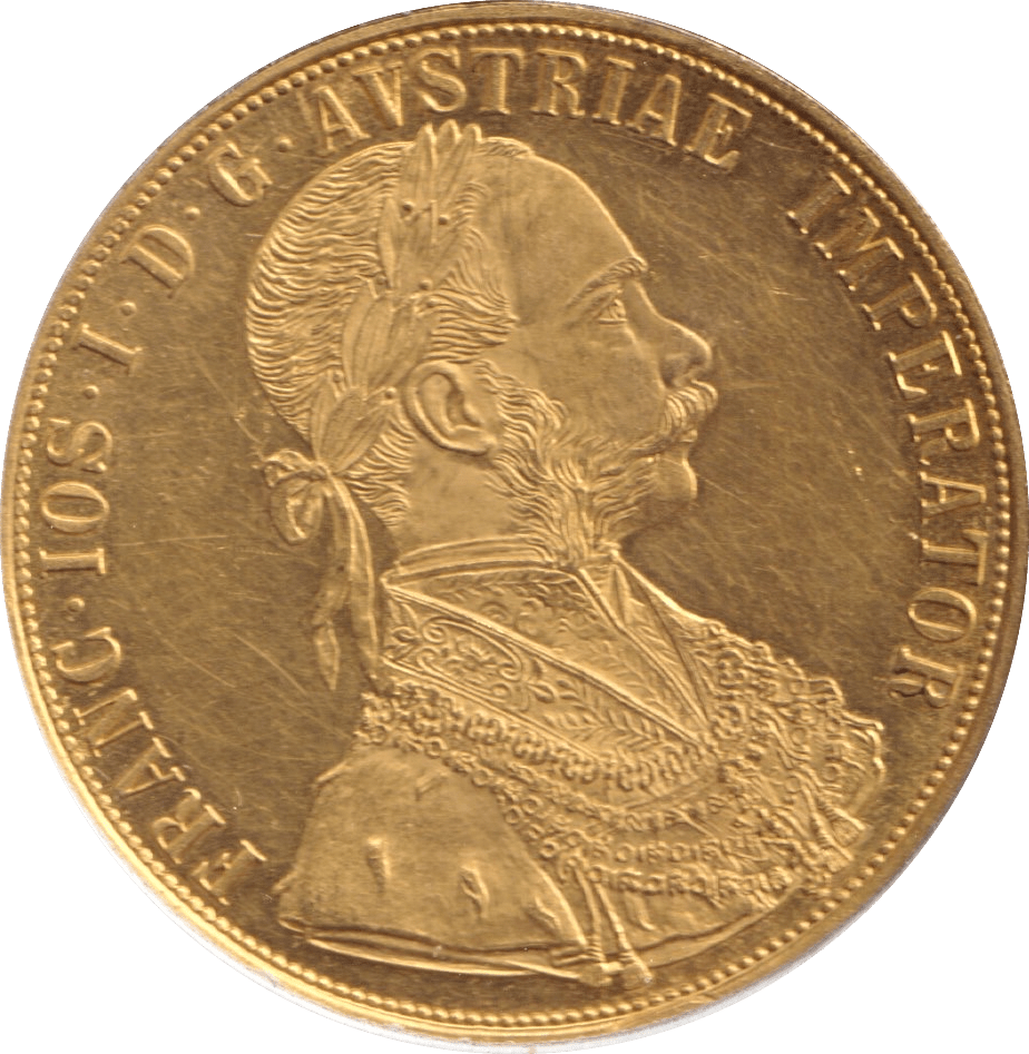 1915 GOLD 4 DUCAT AUSTRIA - Gold World Coins - Cambridgeshire Coins
