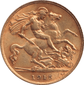 1915 GOLD HALF SOVEREIGN ( EF ) - HALF SOVEREIGN - Cambridgeshire Coins