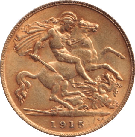 1915 GOLD HALF SOVEREIGN ( EF ) - HALF SOVEREIGN - Cambridgeshire Coins
